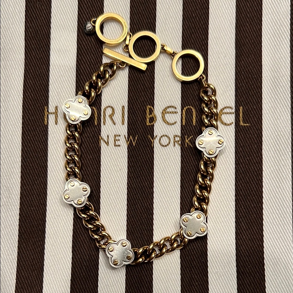Henri Bendel Gold and Silver Bracelet